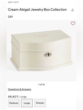 Pottery Barn Kids Jewelry Box